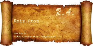 Reiz Atos névjegykártya